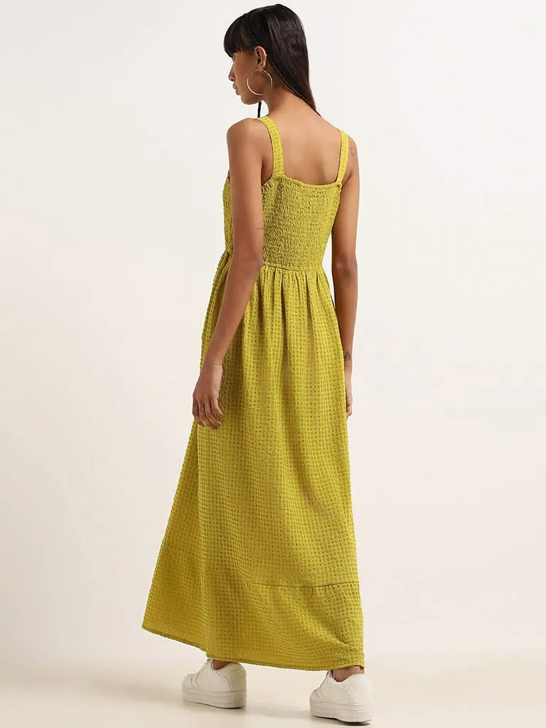 Nuon Green Strappy Maxi Dress