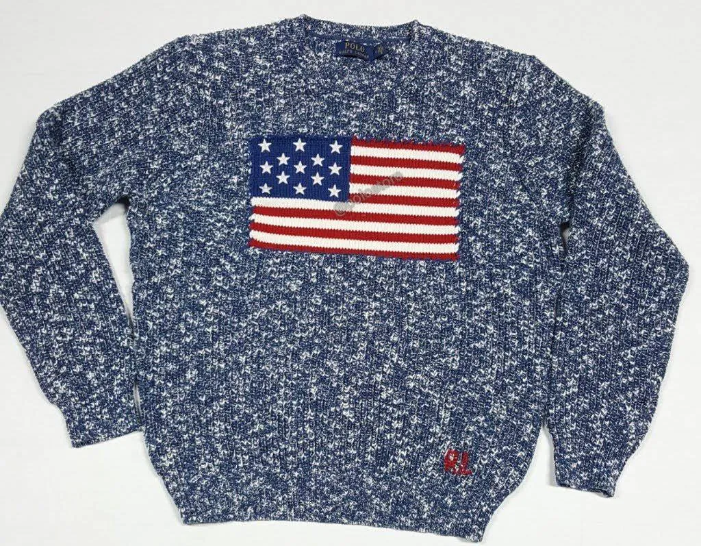 Nwt Polo Ralph Lauren American Flag RL Sweater