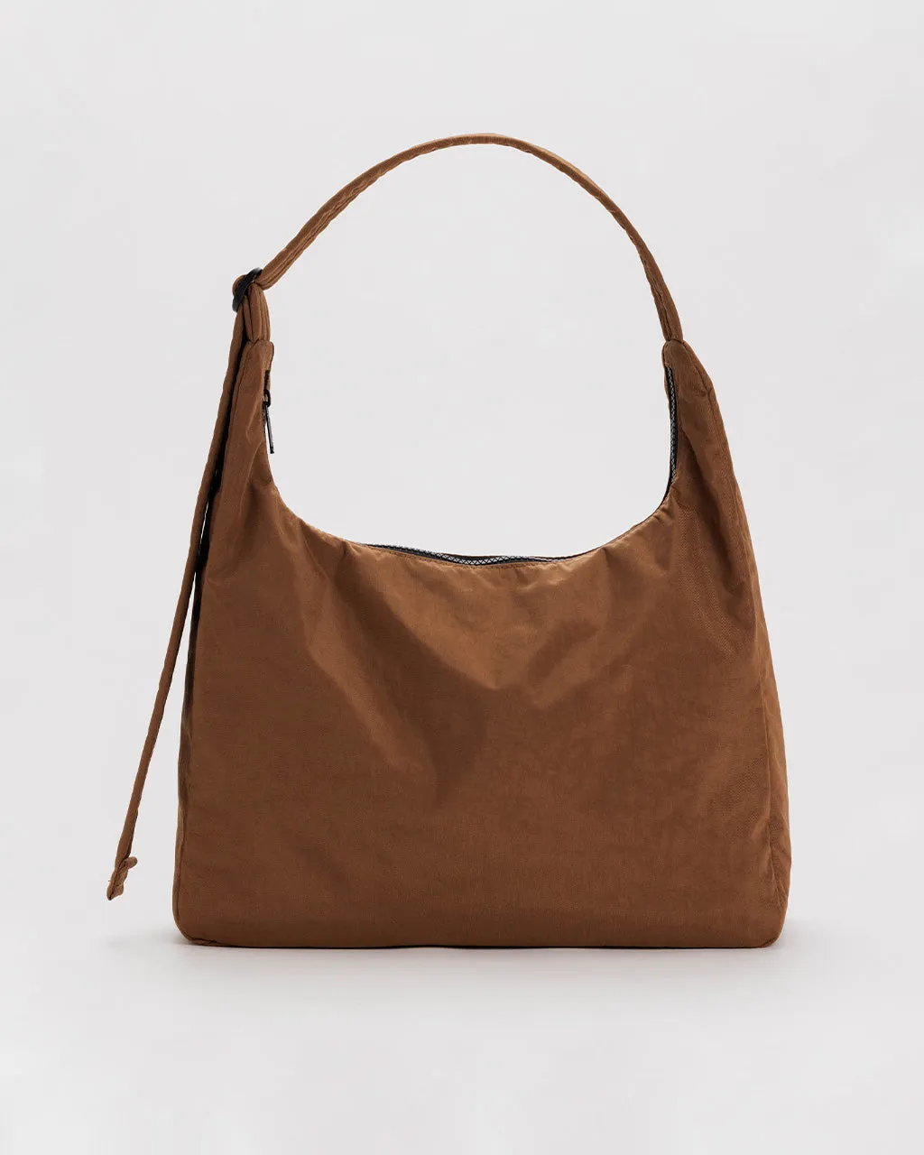 Nylon Shoulder Bag - Brown