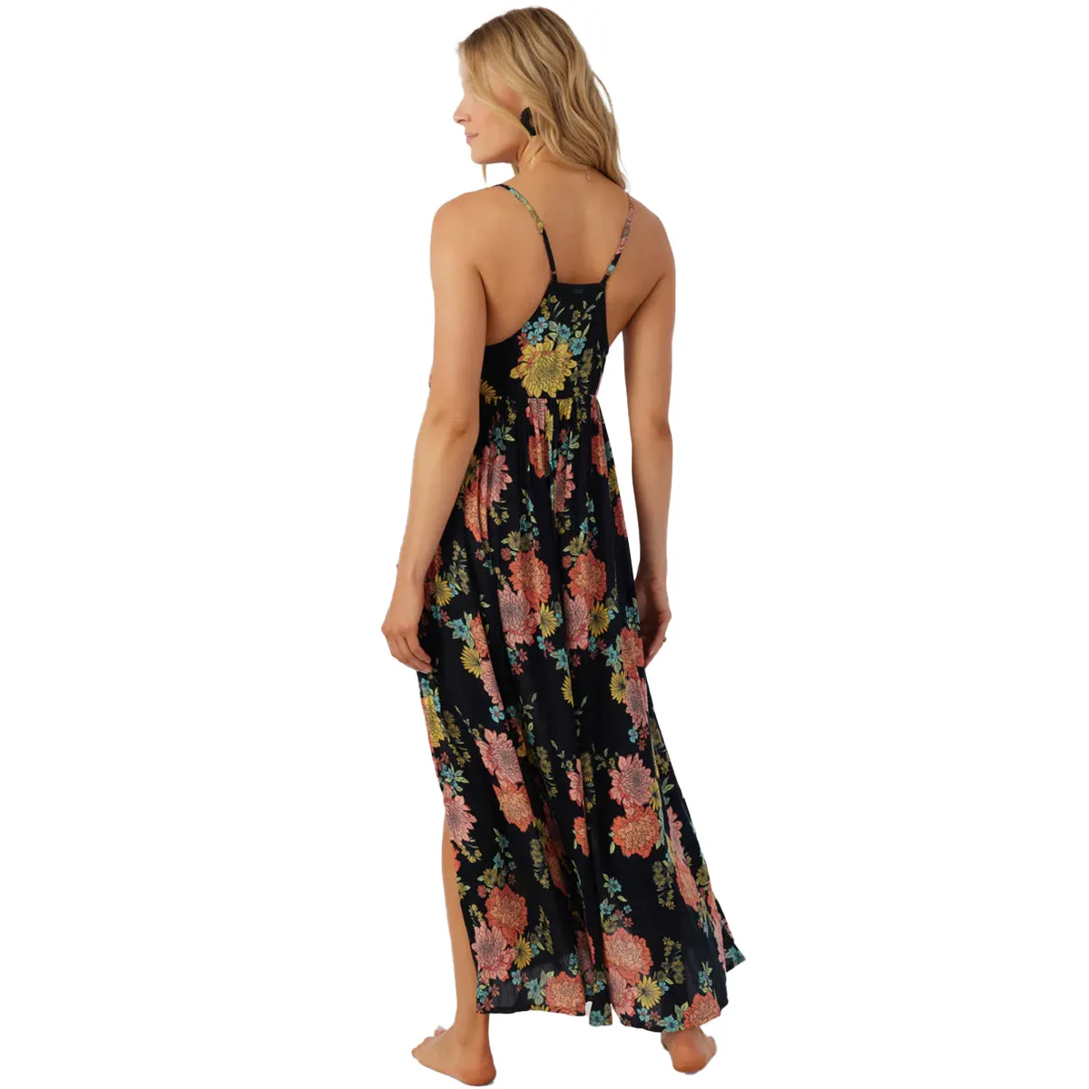 O'Neill Women's Saltwater Essentials Kali Floral Mel Cover-Up Maxi Dress