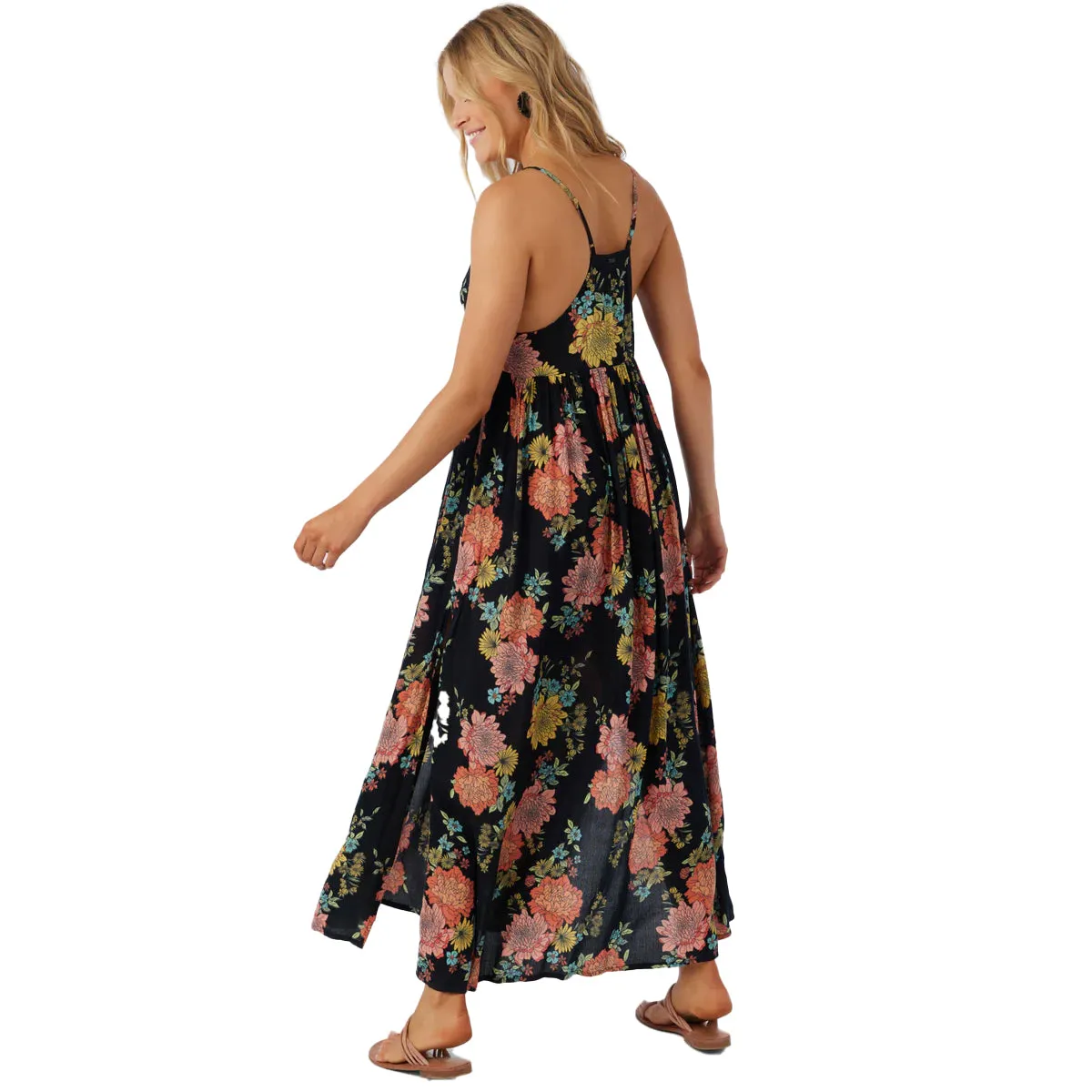 O'Neill Women's Saltwater Essentials Kali Floral Mel Cover-Up Maxi Dress