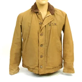 Original U.S. WWII N-1 Navy Deck Jacket - Size 40