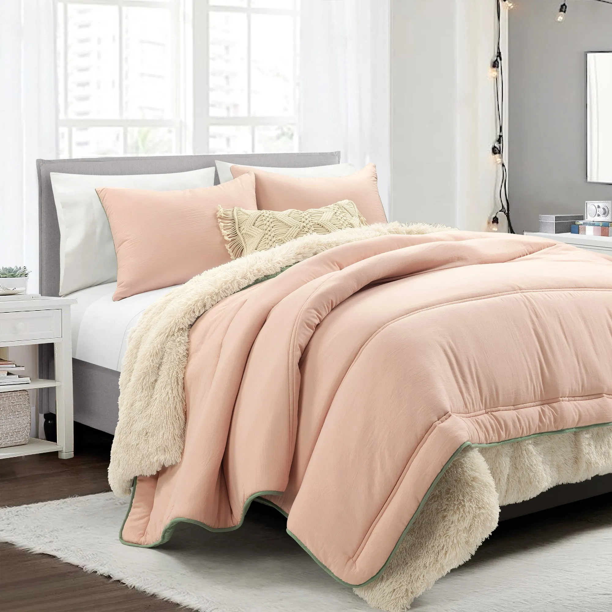 Oslo Soft Reversible Quilted Comforter Set