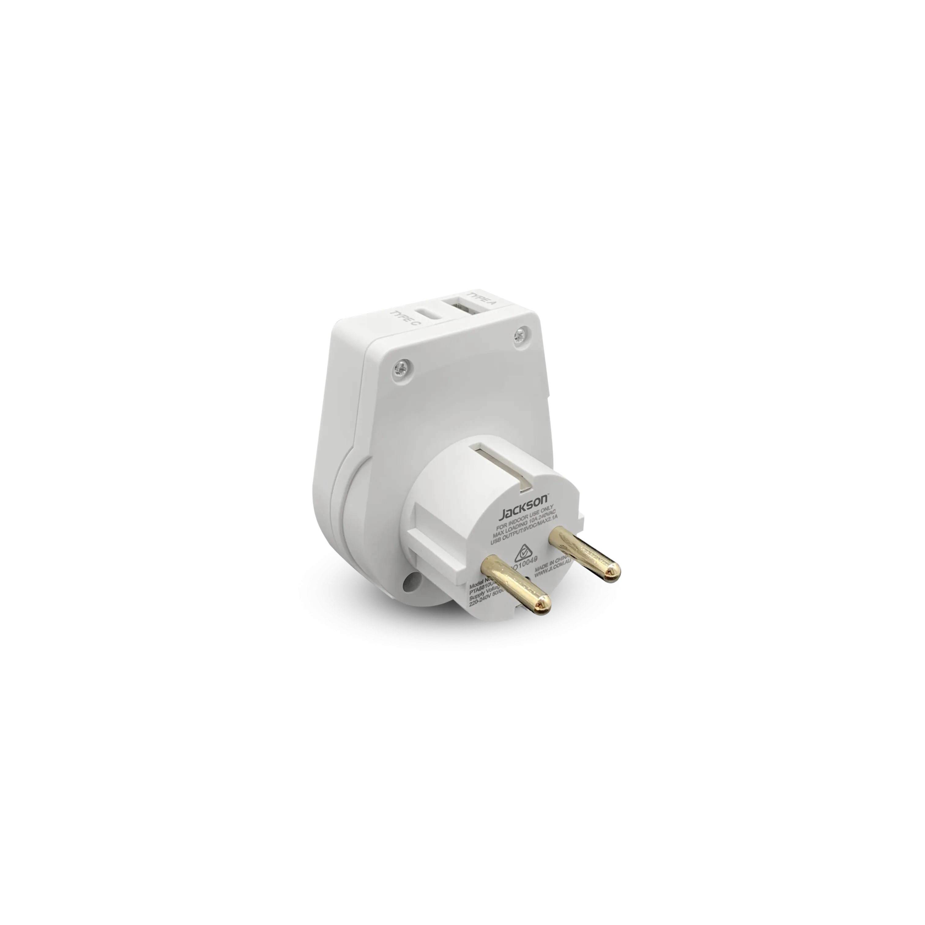 Outbound Slim USB-A & C Travel Adaptor - EU & Bali