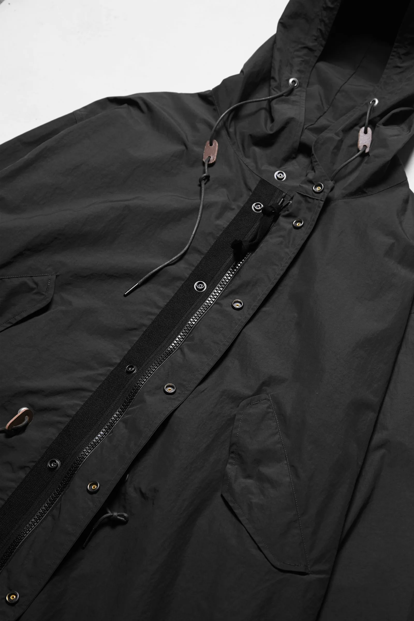 Outstanding & Co. - Nylon Fishtail Parka - Black