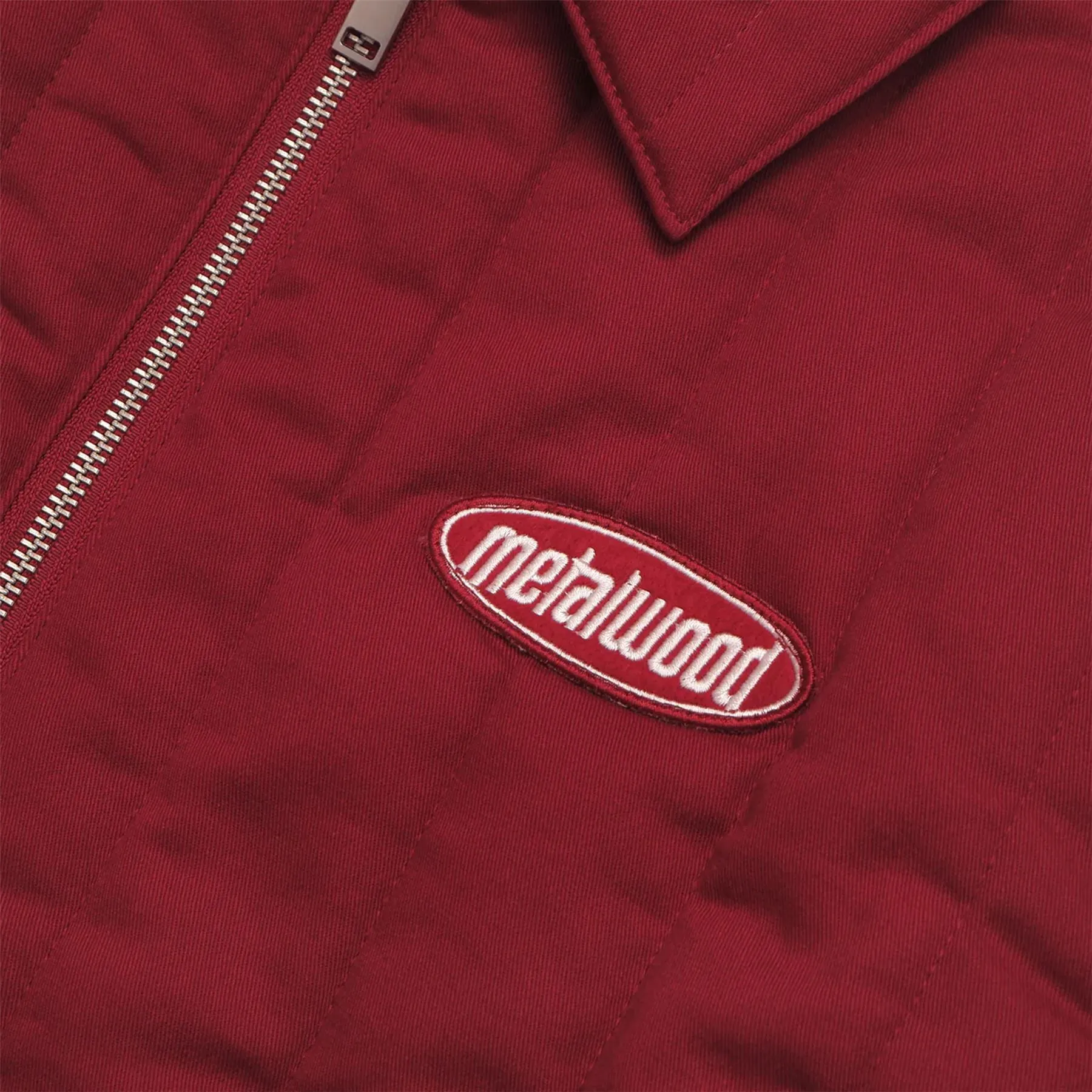 Oval Logo Quilted Mechanics Jacket Red - SS23