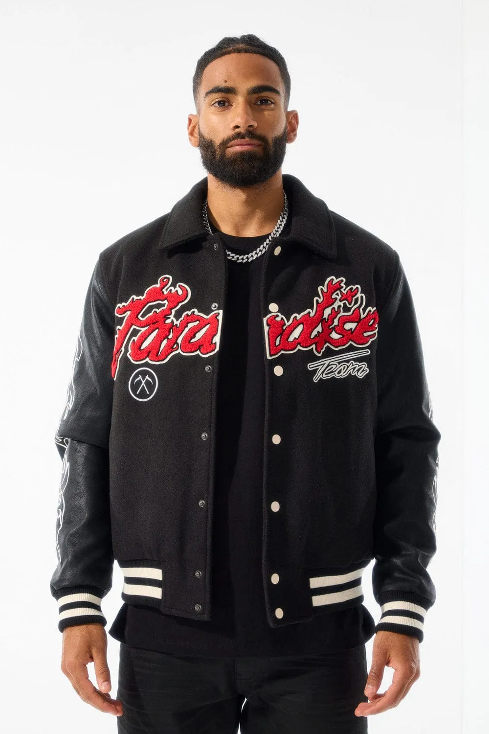 Paradise Tour Varsity Jacket (Black)