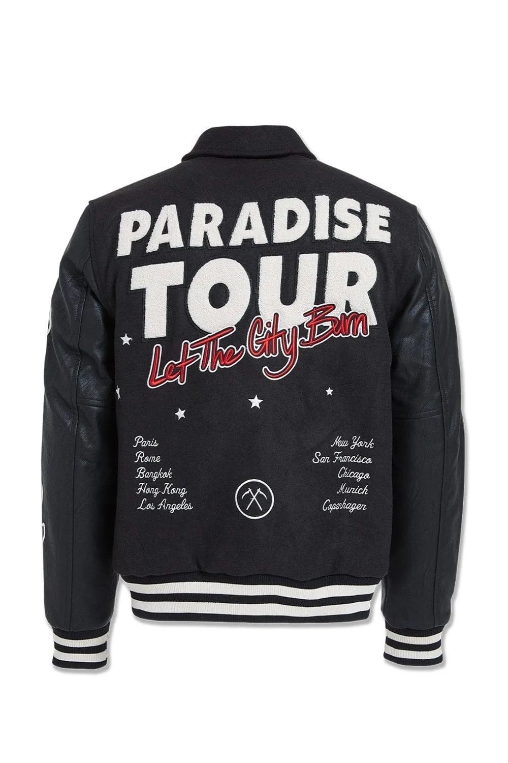 Paradise Tour Varsity Jacket (Black)