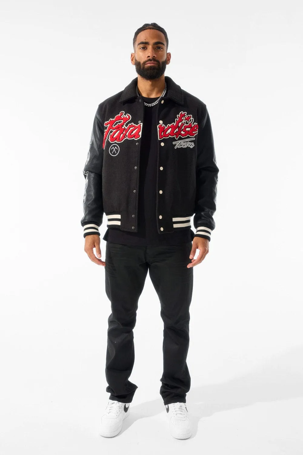 Paradise Tour Varsity Jacket (Black)