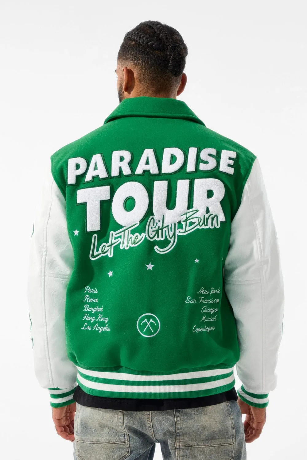 Paradise Tour Varsity Jacket (Green)