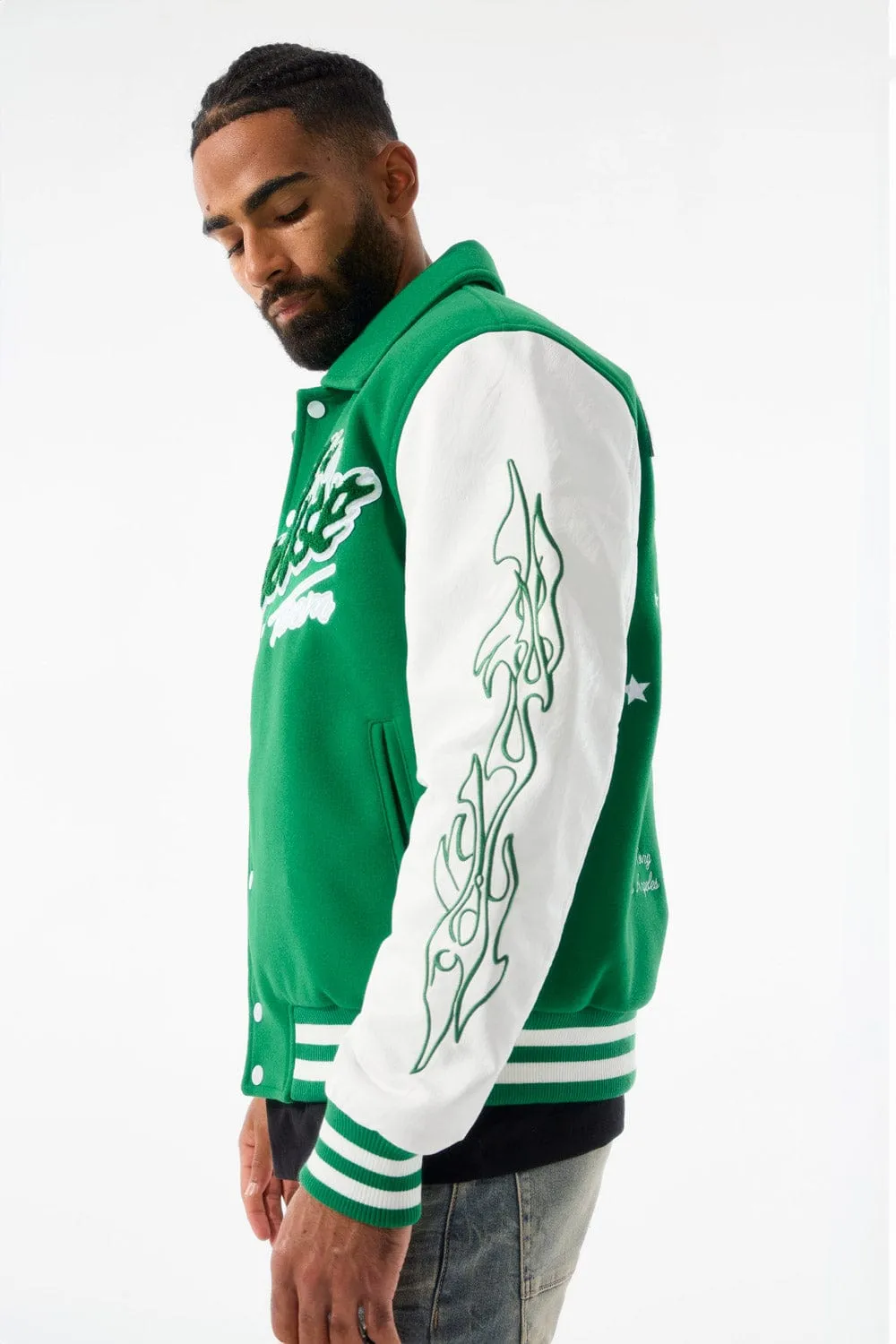 Paradise Tour Varsity Jacket (Green)