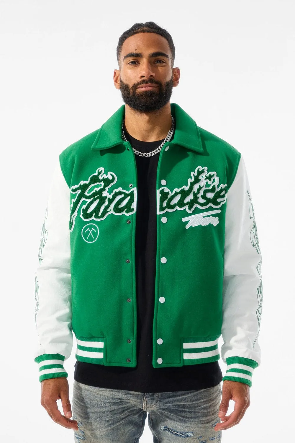 Paradise Tour Varsity Jacket (Green)