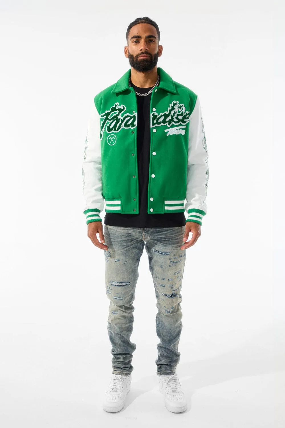 Paradise Tour Varsity Jacket (Green)