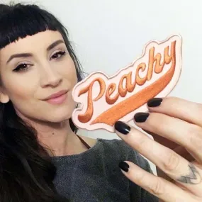 Peachy Iron On Patch