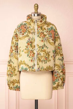 Peterbo | Cropped Jacquard Tapestry Jacket