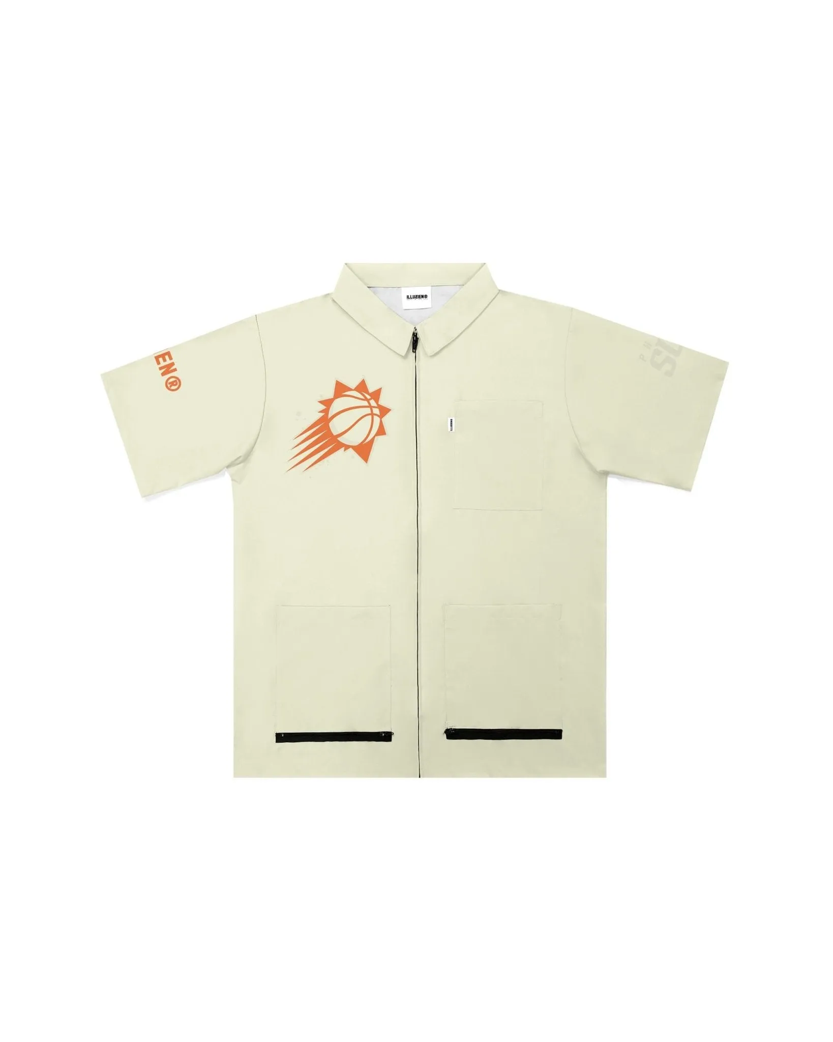 Phoenix Suns Tonal Cream Traditional Barber Jacket