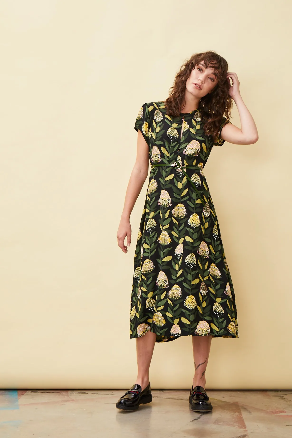 Pin Protea Janis Keyhole Dress