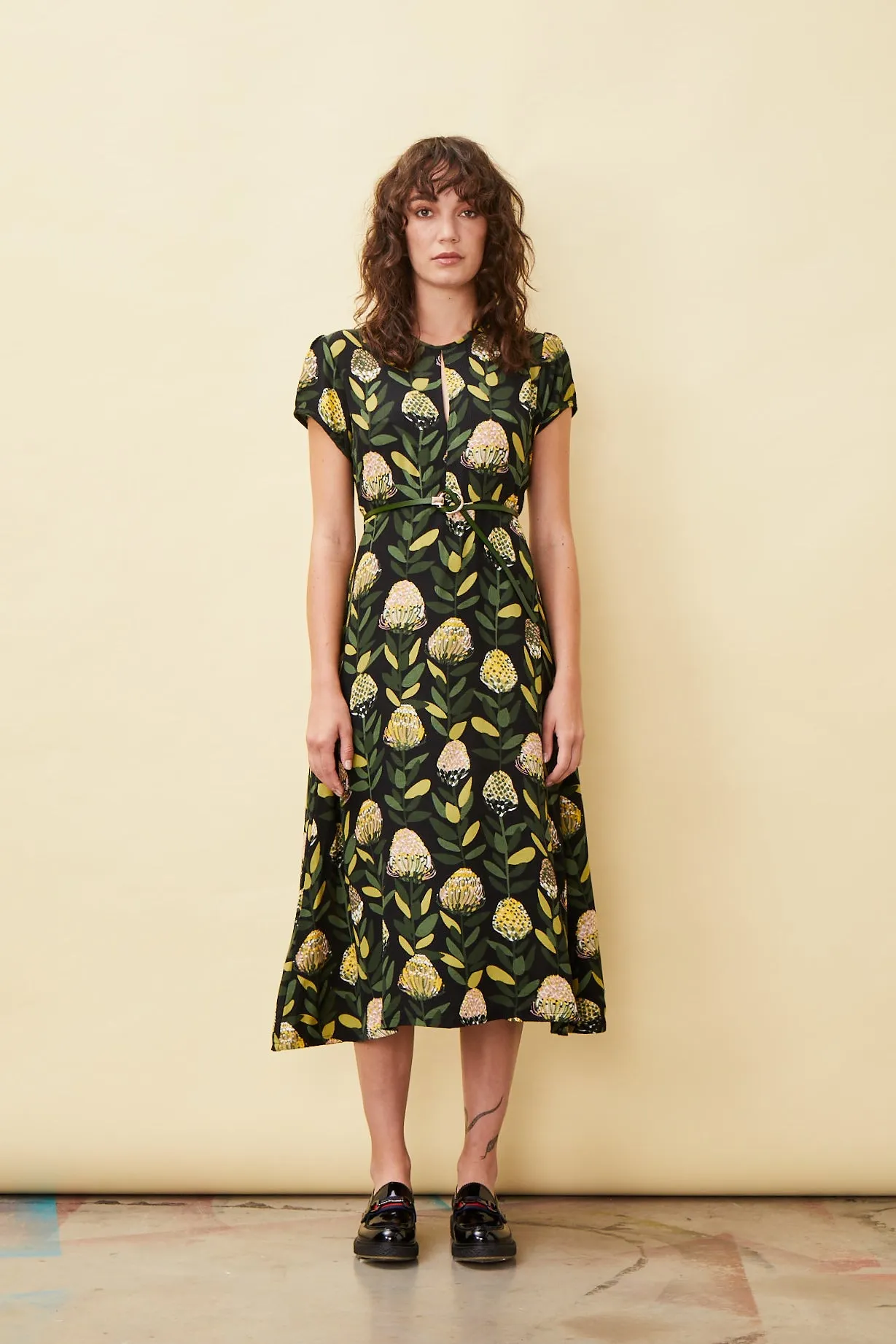 Pin Protea Janis Keyhole Dress