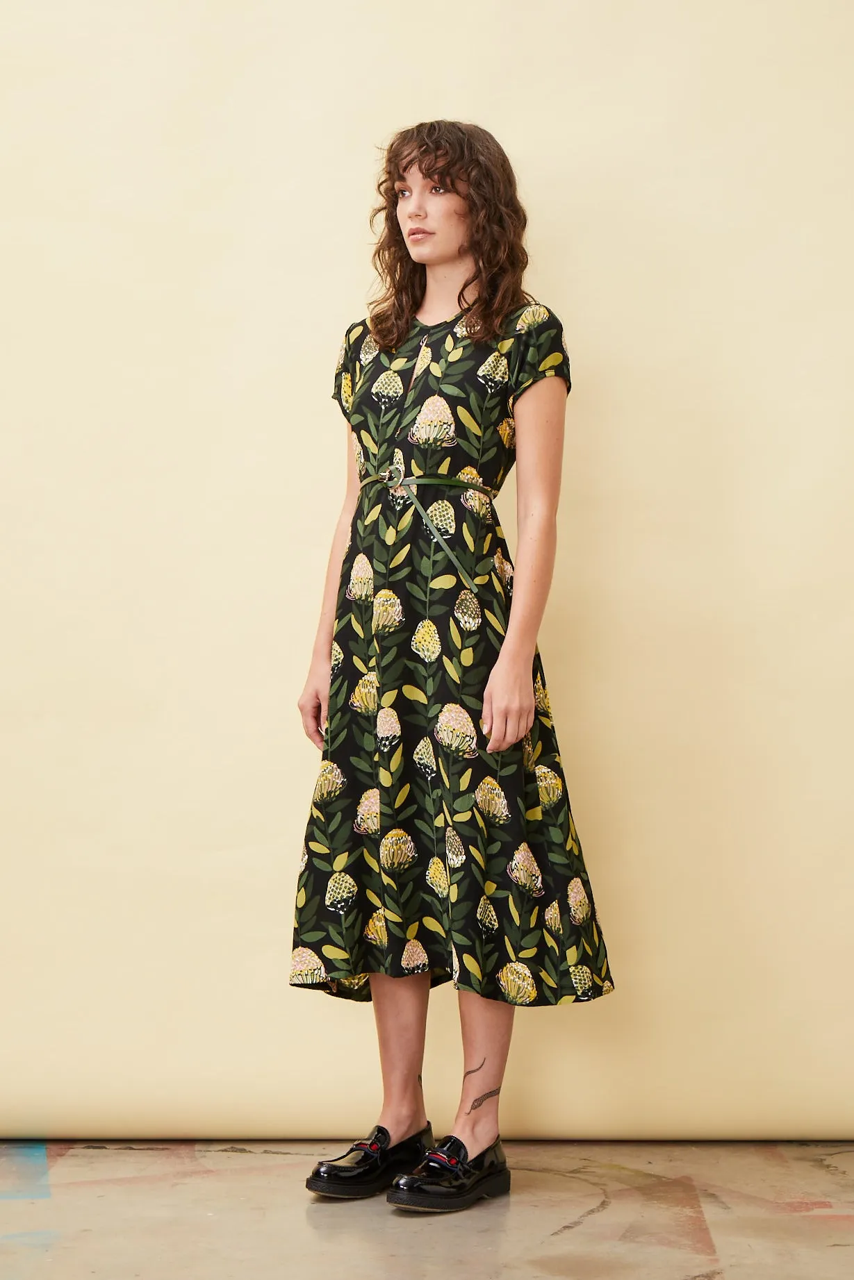 Pin Protea Janis Keyhole Dress