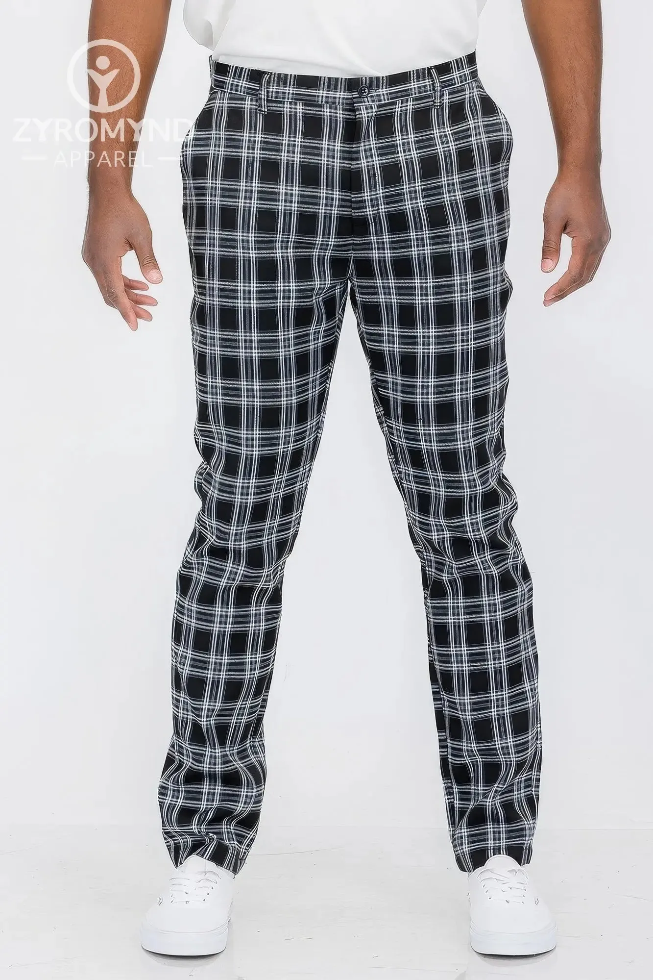 Plaid Trouser Pants