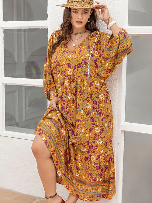 Plus Size Floral Summer Maxi