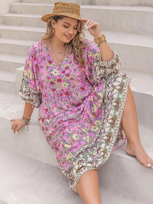 Plus Size Floral Summer Maxi