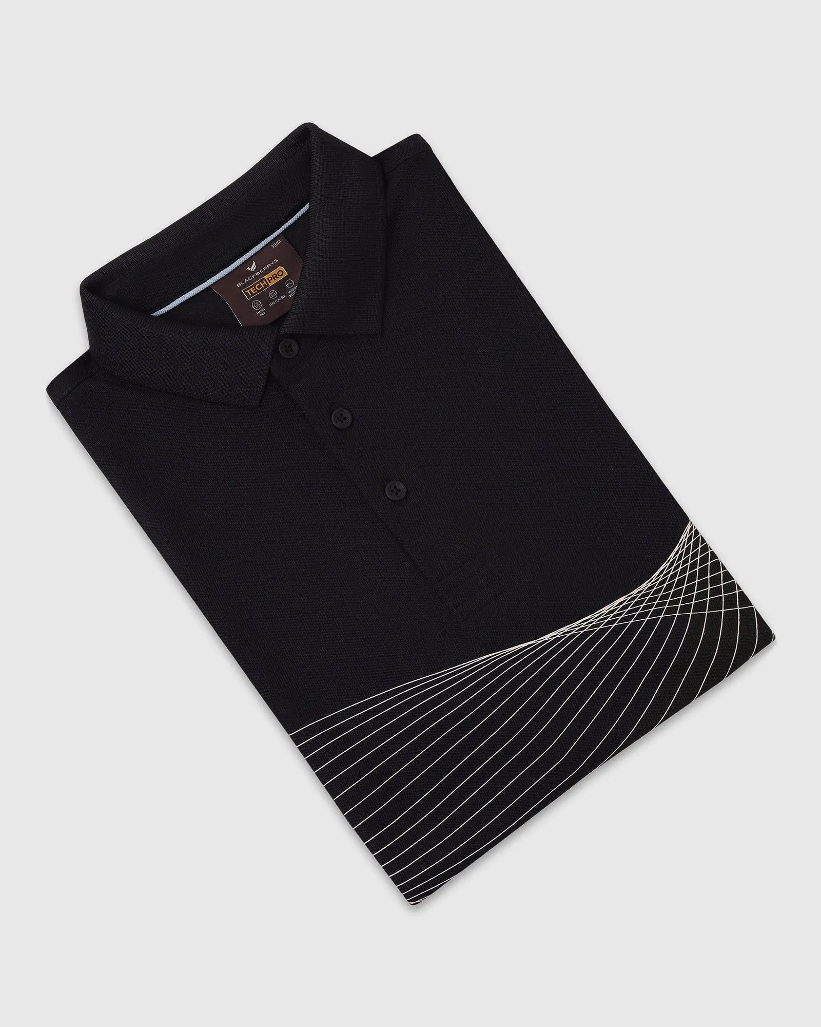 Polo Black Printed T-Shirt - Frost