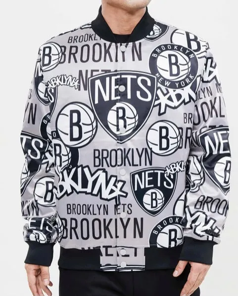 Pro standard Brooklyn Nets Collage Satin Jacket