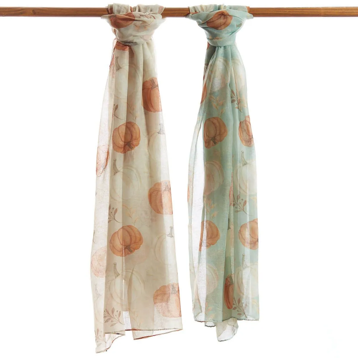 Pumpkin Print Scarf - Various Colours