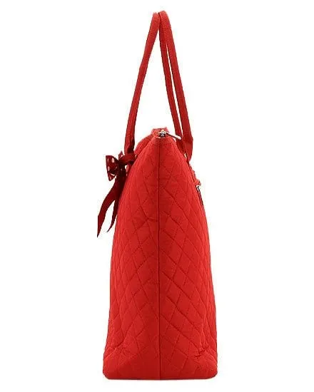 QSD2705 Quilted Solid Large Tote