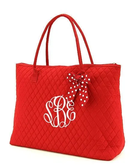 QSD2705 Quilted Solid Large Tote