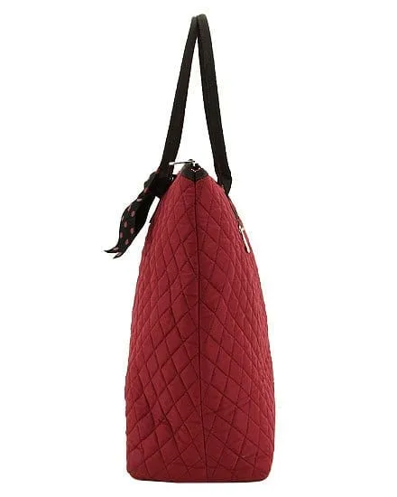 QSD2705 Quilted Solid Large Tote