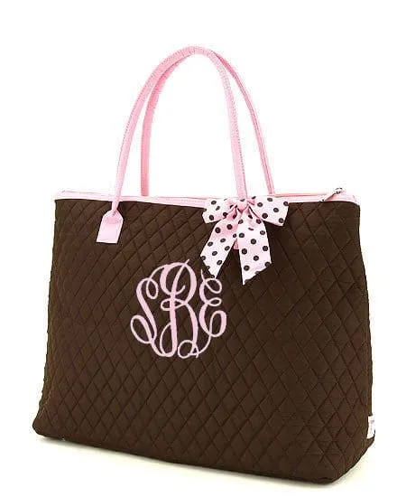 QSD2705 Quilted Solid Large Tote