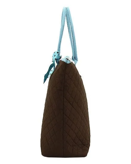 QSD2705 Quilted Solid Large Tote