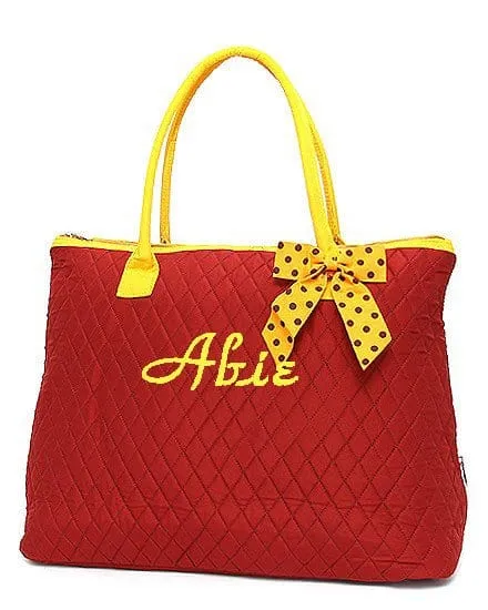 QSD2705 Quilted Solid Large Tote