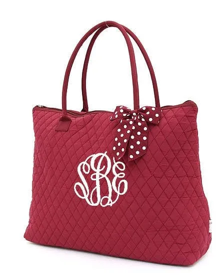 QSD2705 Quilted Solid Large Tote