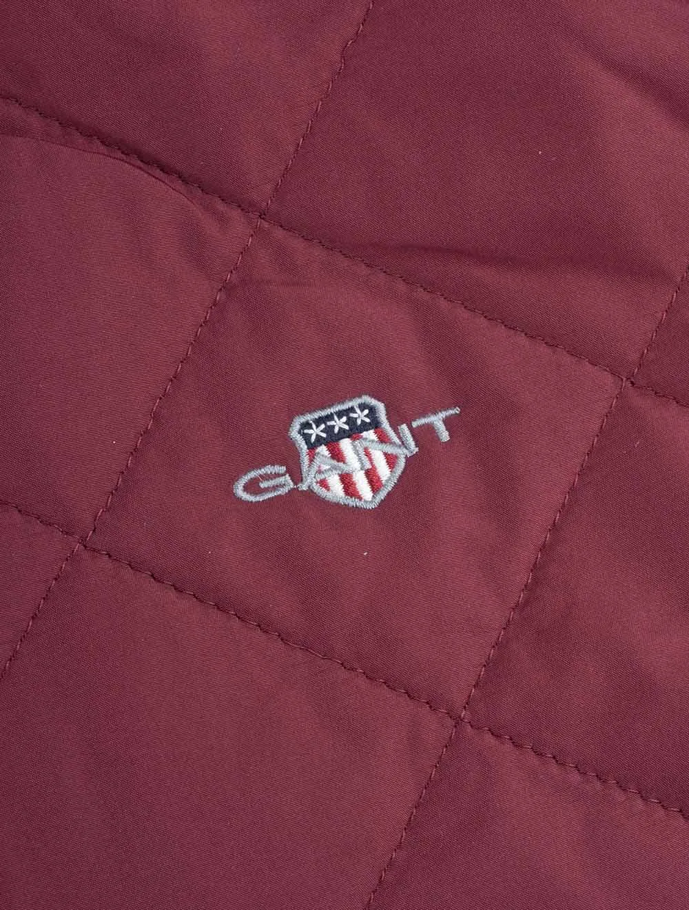 Quilted Windcheater Wine Red