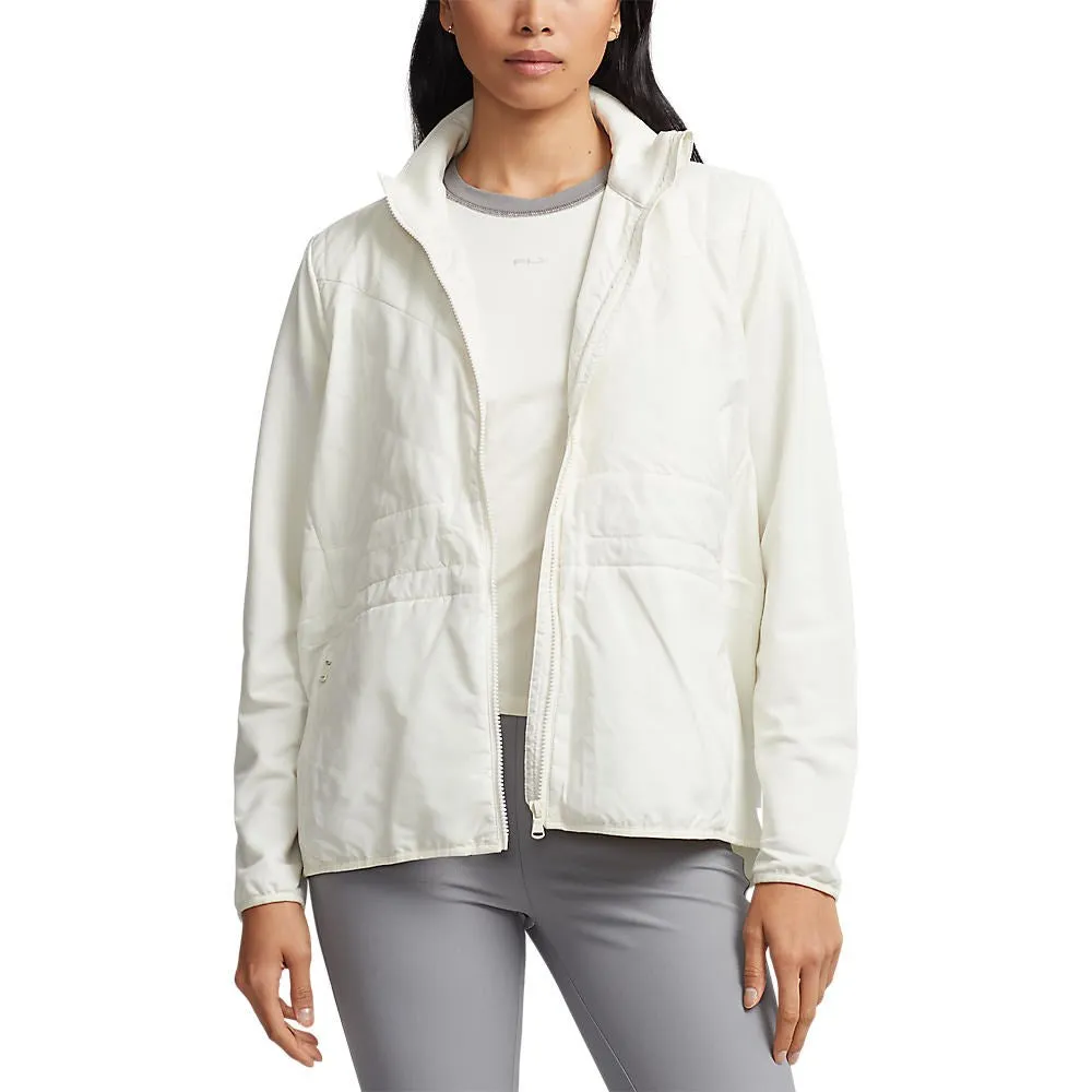 RLX Ralph Lauren Women's Hybrid Full-Zip Jacket - Chic Cream