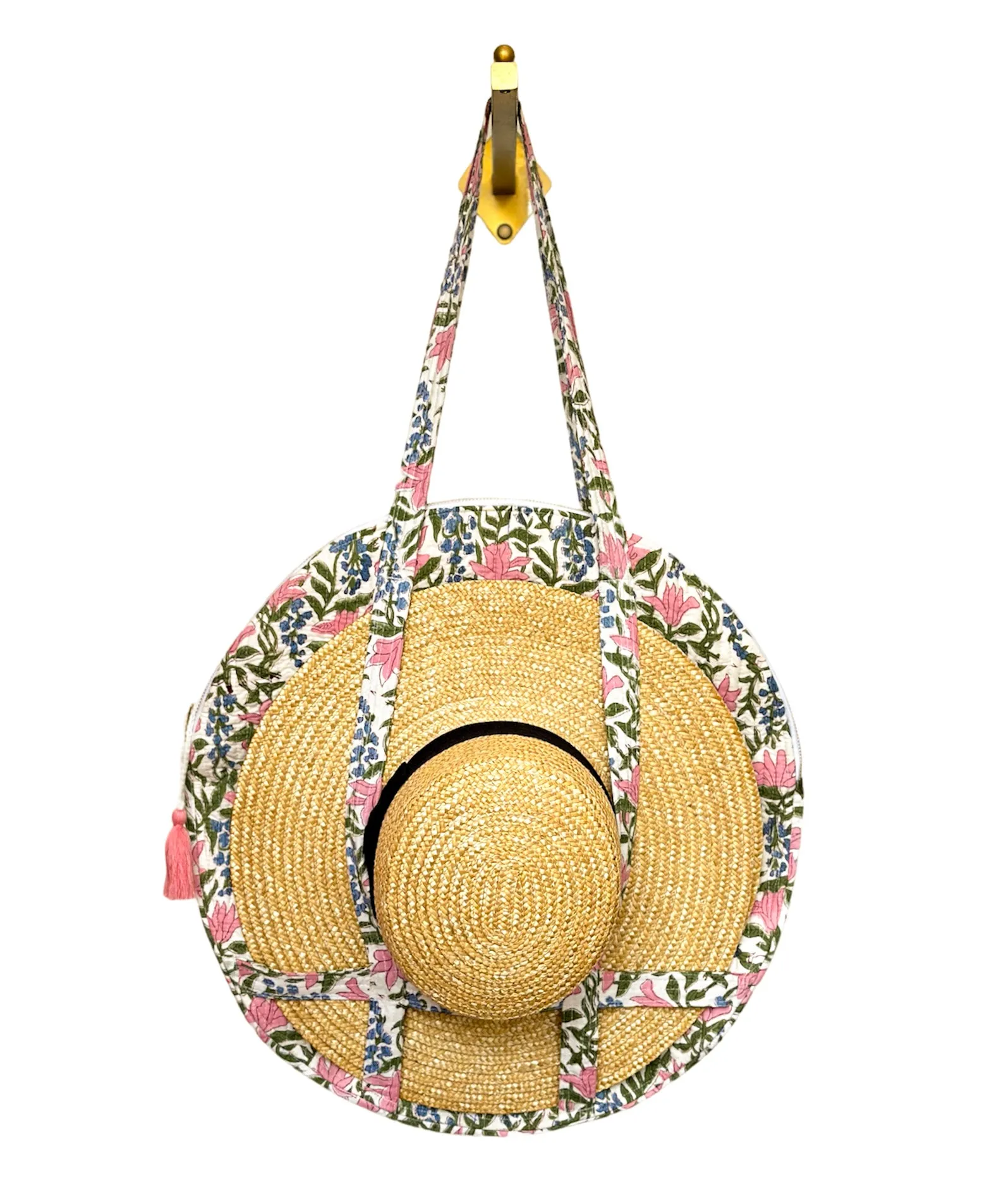 Round Market Hat Tote