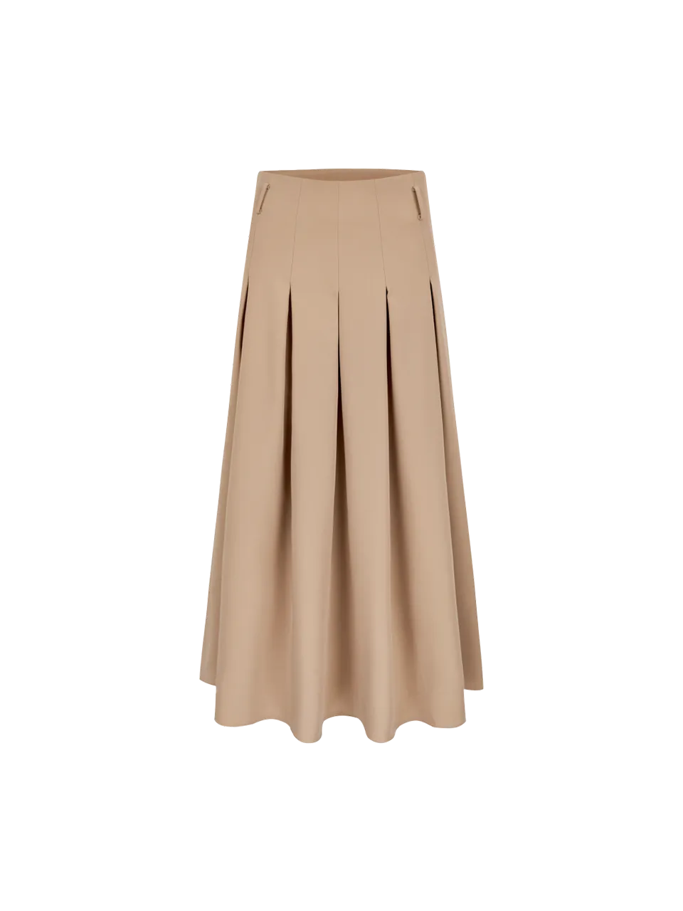 Sand Pleated Long Skirt