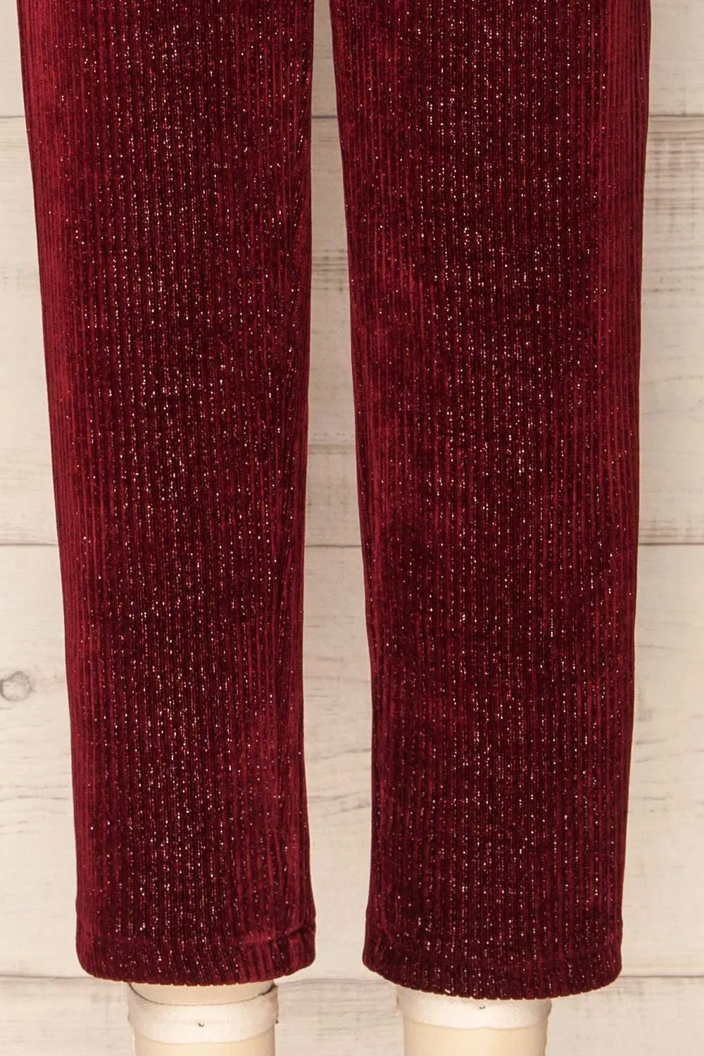 Sant-Boi Burgundy | Shimmery Corduroy Pants