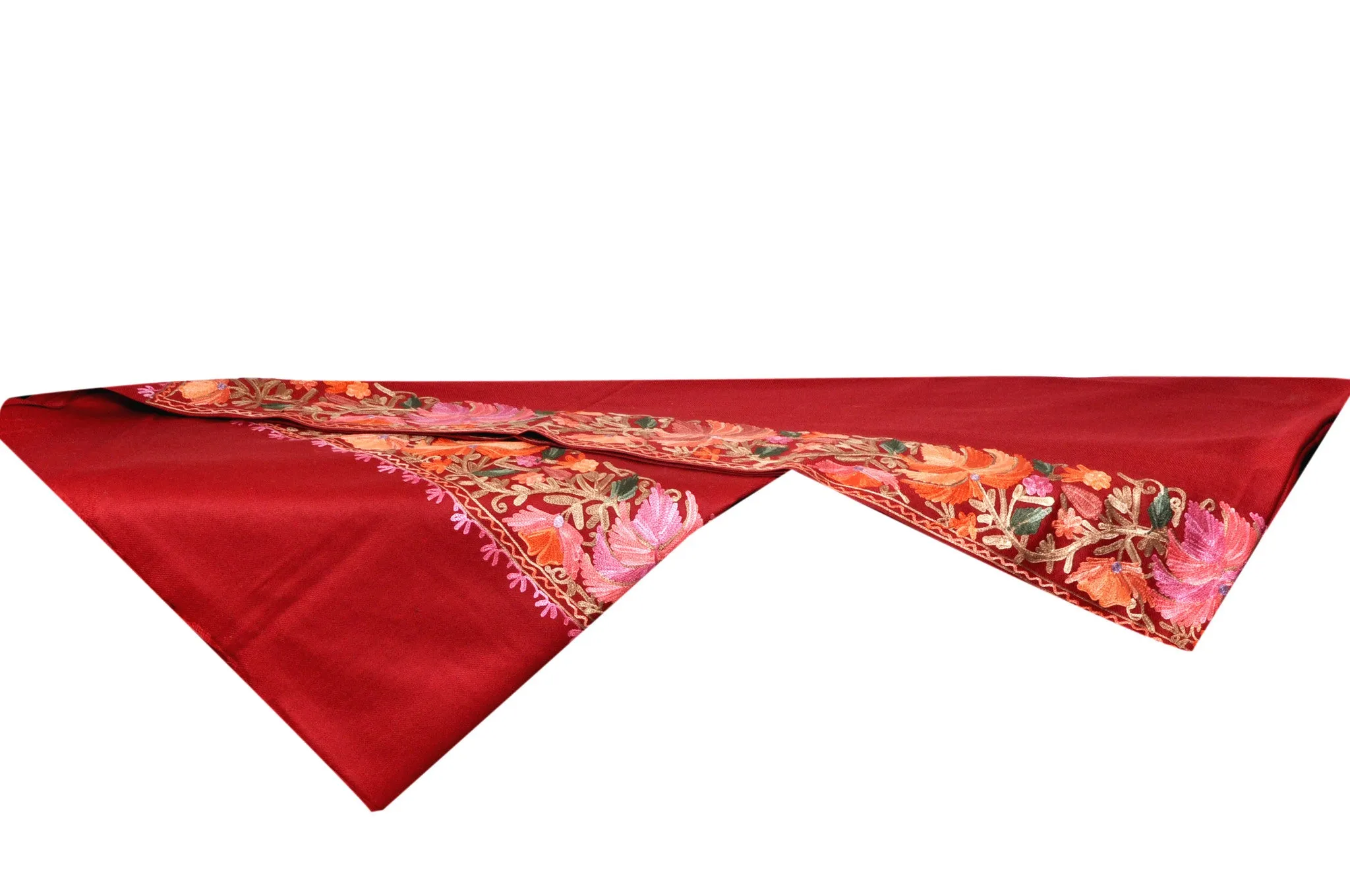 Semi Pashmina Shawl - Maroon