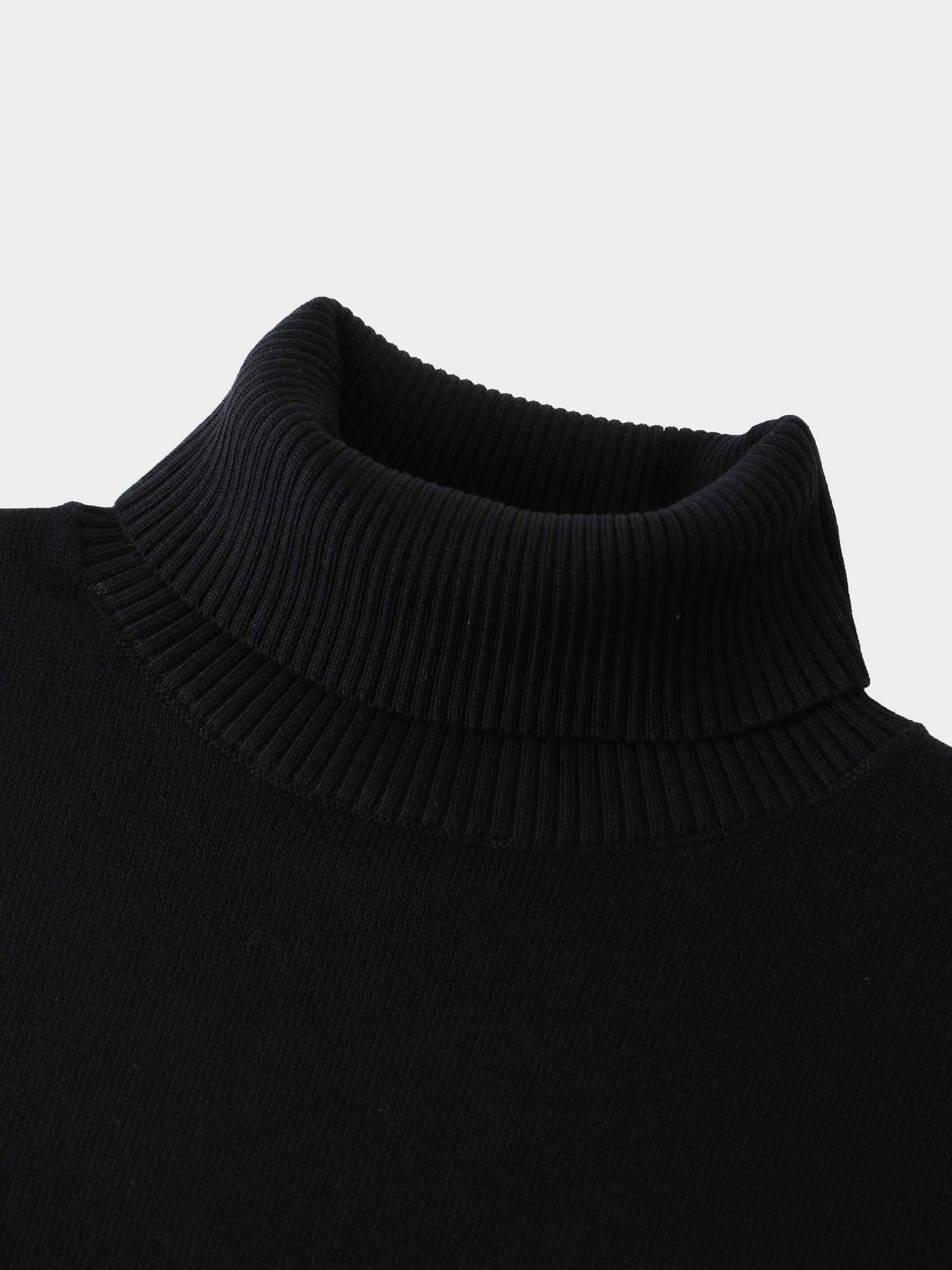 Sequin Trim Sweater-Black