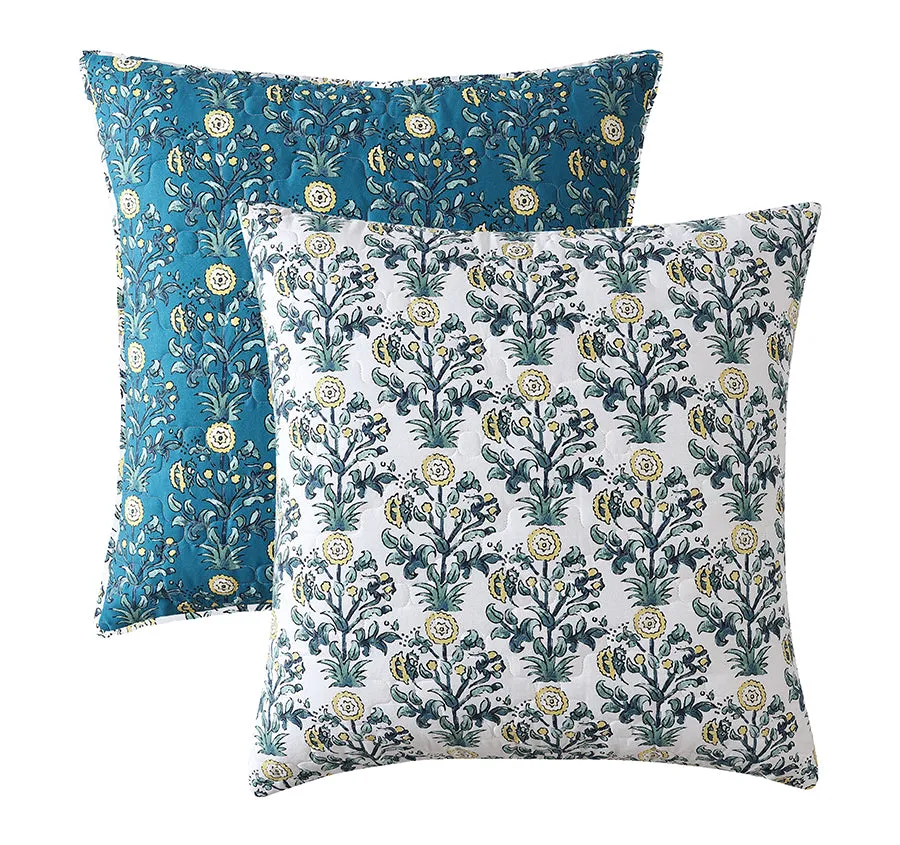 Serendipity European Pillow Sham Teal