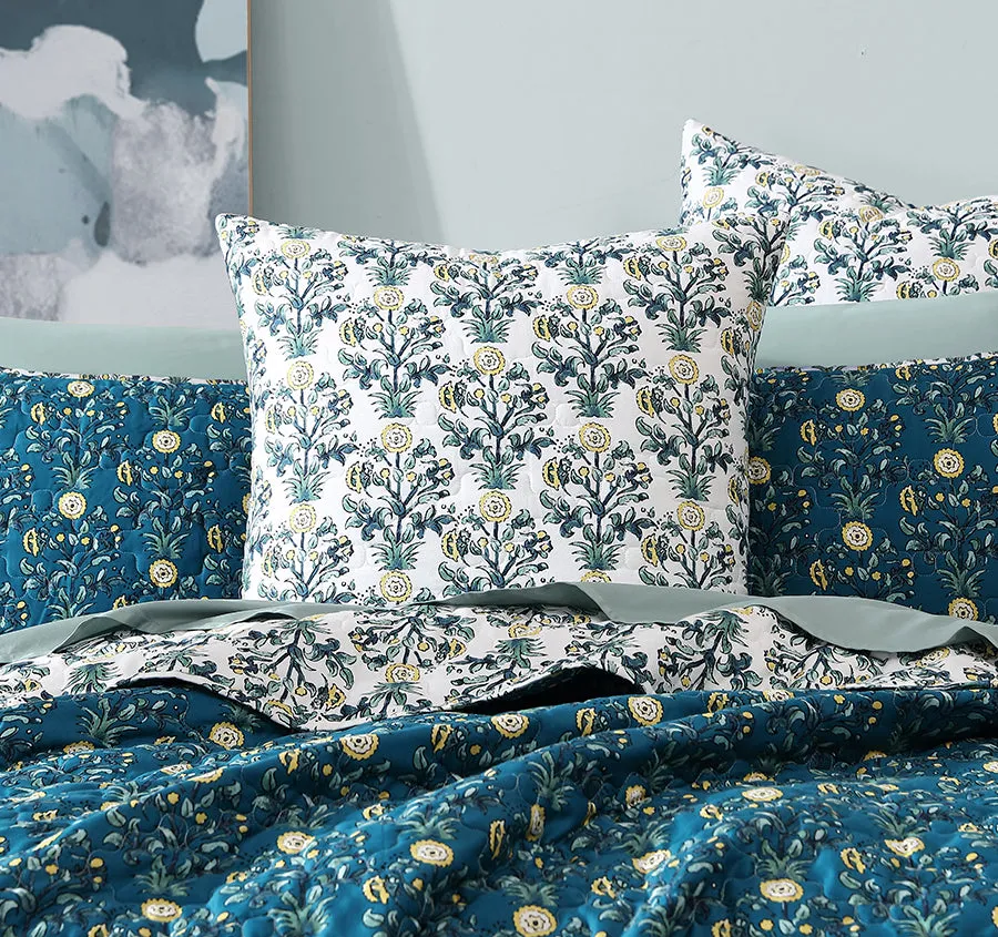 Serendipity European Pillow Sham Teal