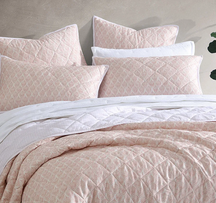 Shelby Coverlet Set Range Rose