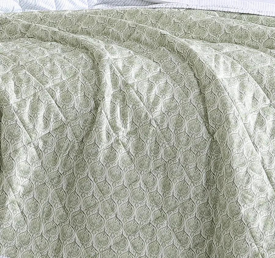 Shelby Coverlet Set Range Sage