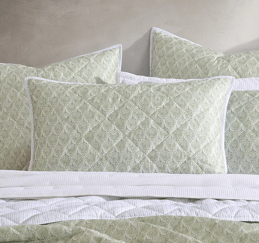 Shelby Coverlet Set Range Sage