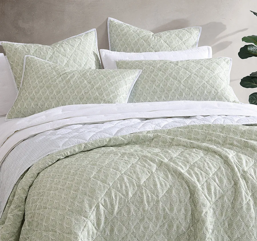 Shelby Coverlet Set Range Sage