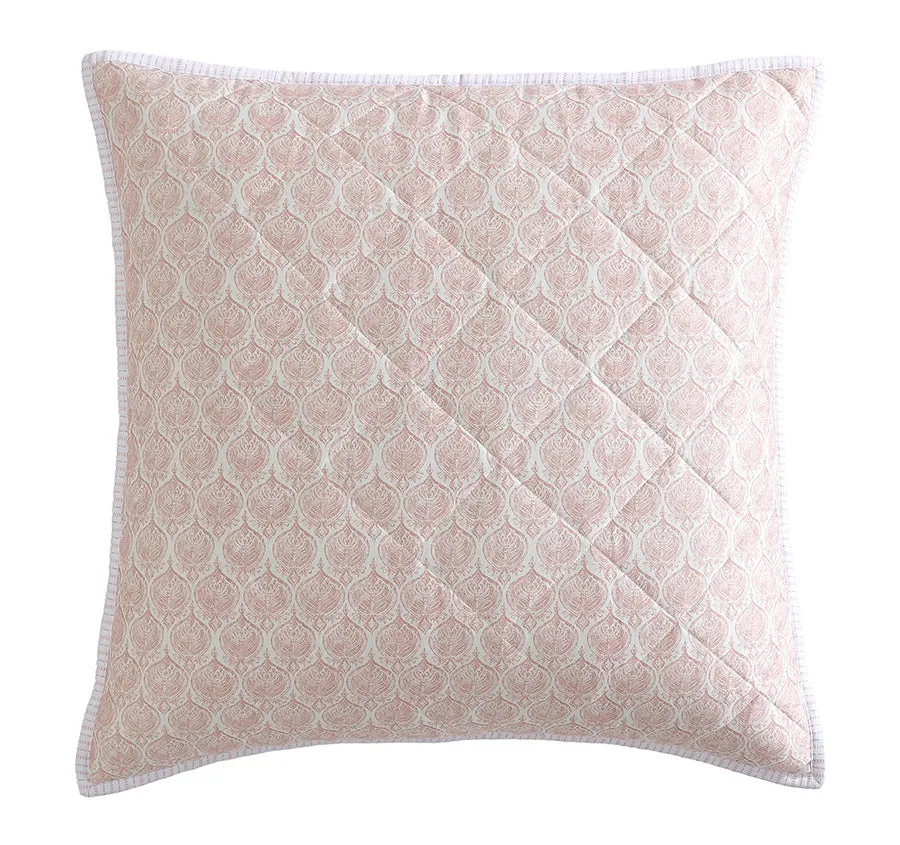 Shelby European Pillow Sham Rose